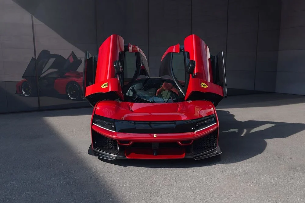 Ferrari F80 with butterfly doors open