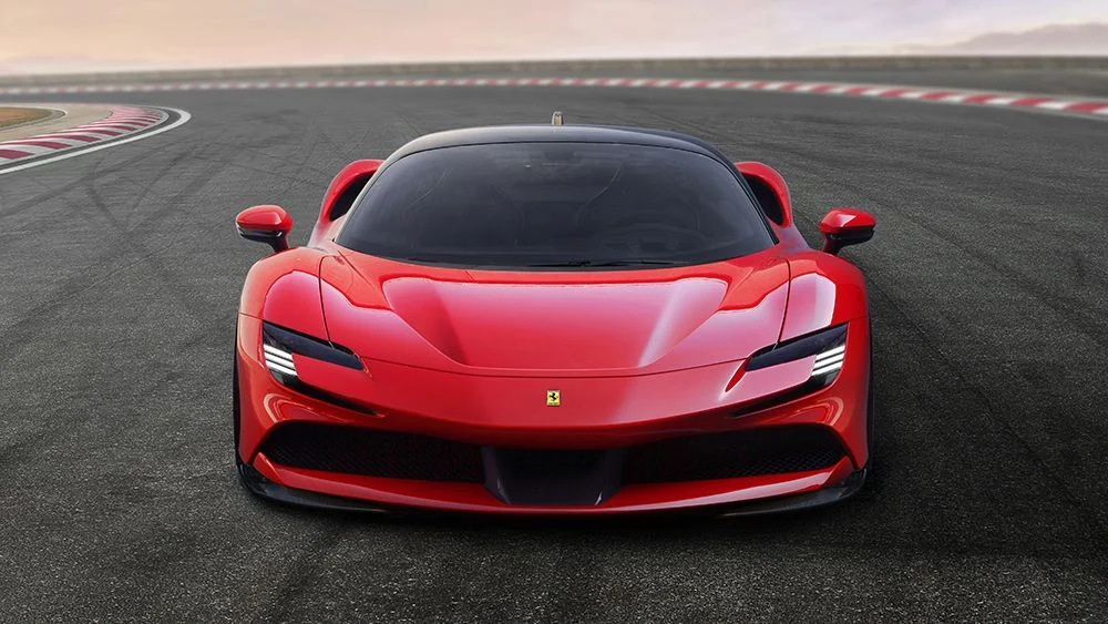 Ferrari SF90 Stradale red front view