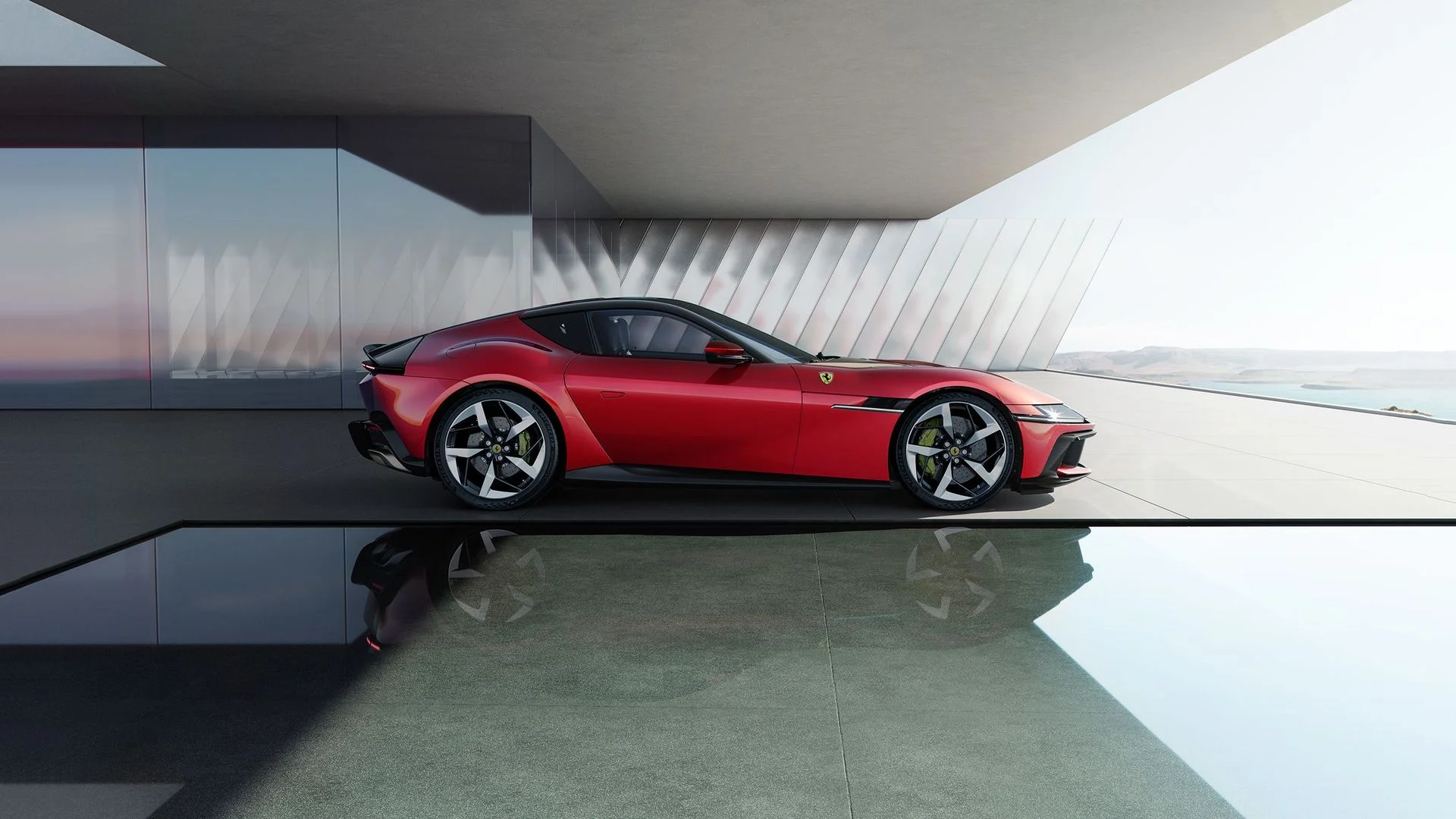 Ferrari 12Cilindri red side profile
